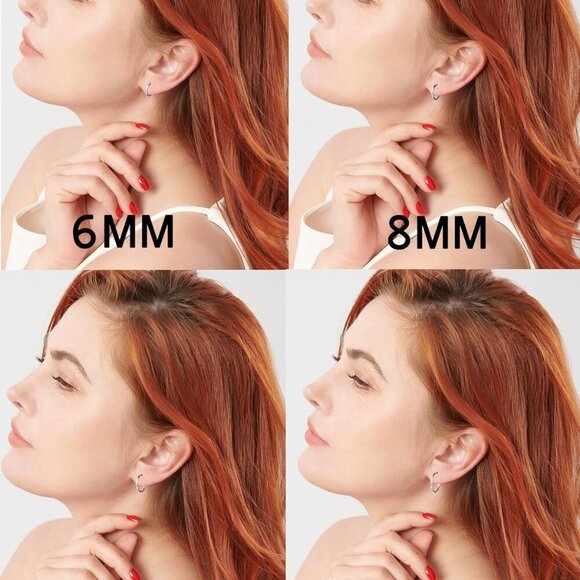 Brand New 316L Surgical Stainless Steel Hoop Earrings (Silver, Multiple Sizes) - Picture 4 of 8